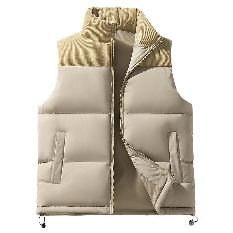 New Men's Color Blocked Vest For Autumn And Winter