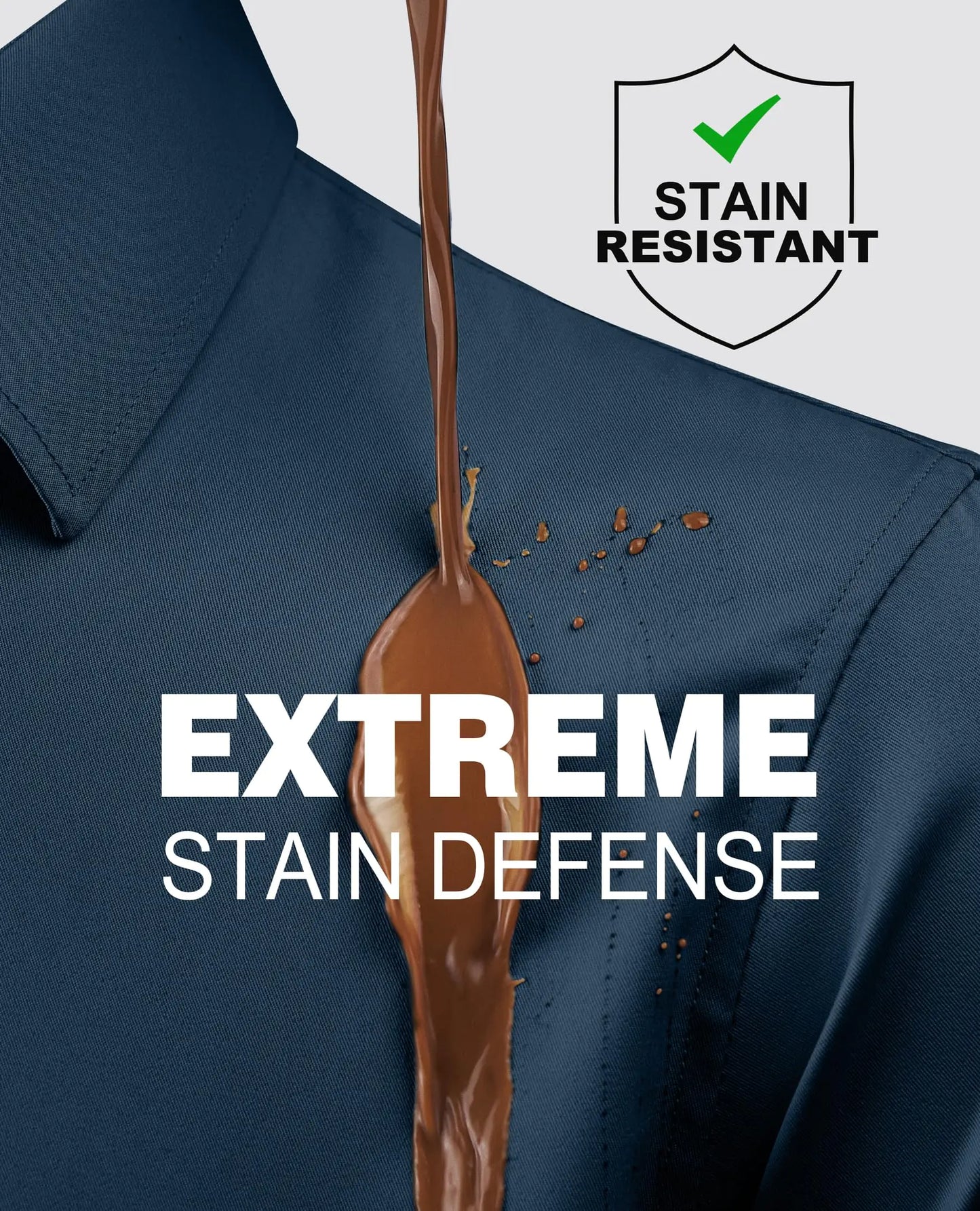 Gentle Stain Shield Dress Shirts for Men